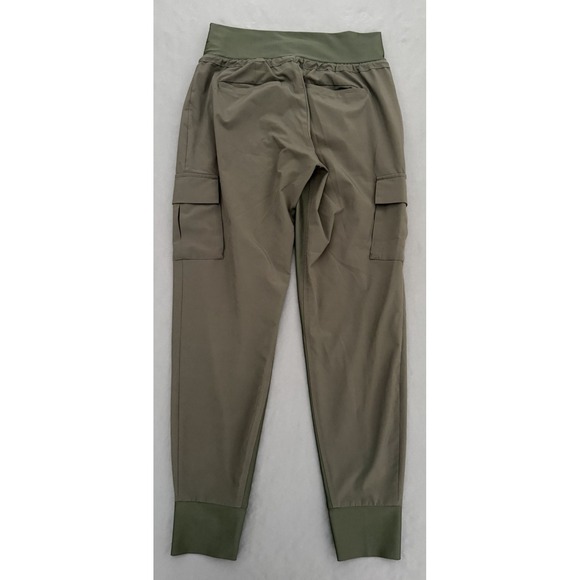 Athleta Cargo Joggers Leggings Womens Size 2 Gray Athletic Zip Pockets Stretchy - Picture 8 of 11